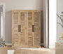 GINER Y COLOMER Armario de Madera de Mango Natural 190x150x50 cm
